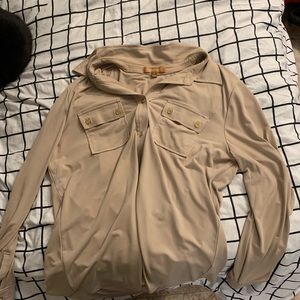 tan ellen tracy blouse